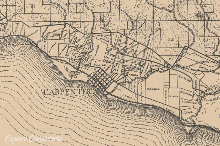 Historic Carpinteria Map 1889