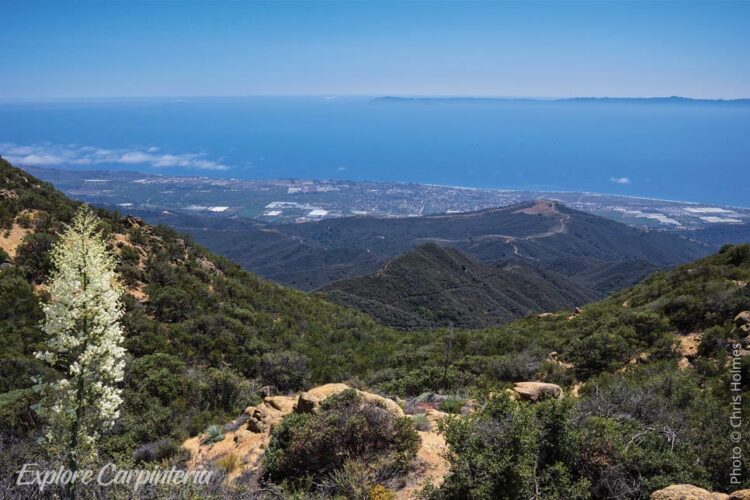 channel islands in the distance